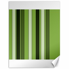 Greenery Stripes Pattern 8000 Vertical Stripe Shades Of Spring Green Color Canvas 18  X 24   by yoursparklingshop