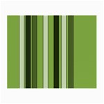 Greenery Stripes Pattern 8000 Vertical Stripe Shades Of Spring Green Color Small Glasses Cloth (2-Side) Front