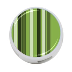 Greenery Stripes Pattern 8000 Vertical Stripe Shades Of Spring Green Color 4-port Usb Hub (two Sides)  by yoursparklingshop