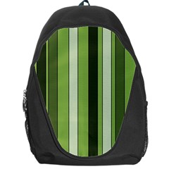 Greenery Stripes Pattern 8000 Vertical Stripe Shades Of Spring Green Color Backpack Bag by yoursparklingshop