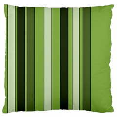 Greenery Stripes Pattern 8000 Vertical Stripe Shades Of Spring Green Color Standard Flano Cushion Case (two Sides) by yoursparklingshop