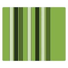 Greenery Stripes Pattern 8000 Vertical Stripe Shades Of Spring Green Color Double Sided Flano Blanket (small) 