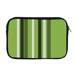 Greenery Stripes Pattern 8000 Vertical Stripe Shades Of Spring Green Color Apple Macbook Pro 17  Zipper Case by yoursparklingshop