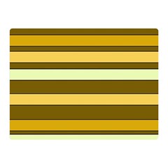 Elegant Shades Of Primrose Yellow Brown Orange Stripes Pattern Double Sided Flano Blanket (mini)  by yoursparklingshop