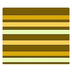 Elegant Shades Of Primrose Yellow Brown Orange Stripes Pattern Double Sided Flano Blanket (small)  by yoursparklingshop