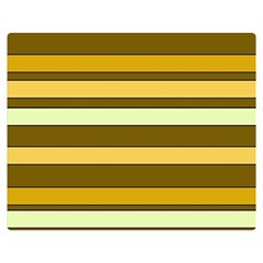 Elegant Shades Of Primrose Yellow Brown Orange Stripes Pattern Double Sided Flano Blanket (medium)  by yoursparklingshop