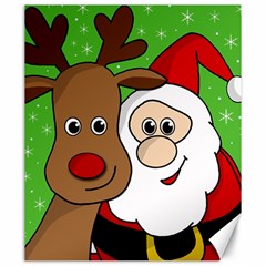 Rudolph And Santa Selfie Canvas 20  X 24   by Valentinaart