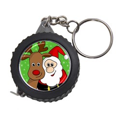 Rudolph And Santa Selfie Measuring Tapes by Valentinaart