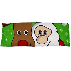 Rudolph And Santa Selfie Body Pillow Case Dakimakura (two Sides) by Valentinaart