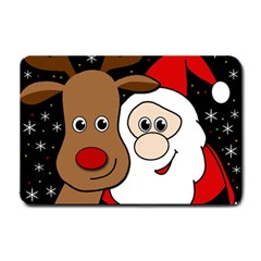 Xmas Selfie Small Doormat  by Valentinaart