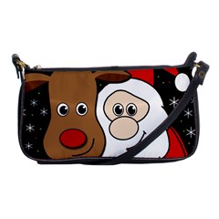 Xmas Selfie Shoulder Clutch Bags by Valentinaart