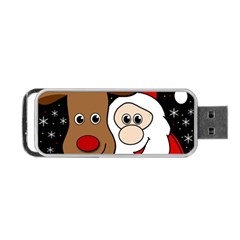 Xmas Selfie Portable Usb Flash (one Side) by Valentinaart