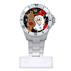 Xmas Selfie Plastic Nurses Watch by Valentinaart