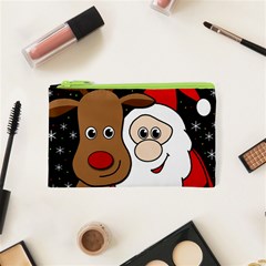 Xmas Selfie Cosmetic Bag (xs) by Valentinaart