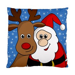 Christmas Selfie Standard Cushion Case (one Side) by Valentinaart