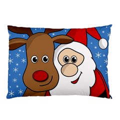 Christmas Selfie Pillow Case by Valentinaart