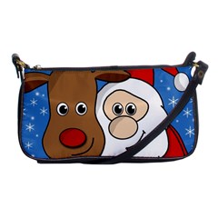 Christmas Selfie Shoulder Clutch Bags by Valentinaart