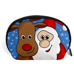 Christmas Selfie Accessory Pouches (large)  by Valentinaart