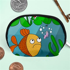 Fish And Worm Accessory Pouches (medium)  by Valentinaart