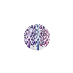 Magical Pastel Trees 1  Mini Buttons by Valentinaart