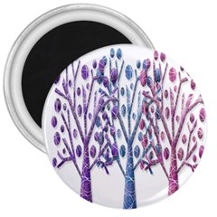 Magical Pastel Trees 3  Magnets by Valentinaart