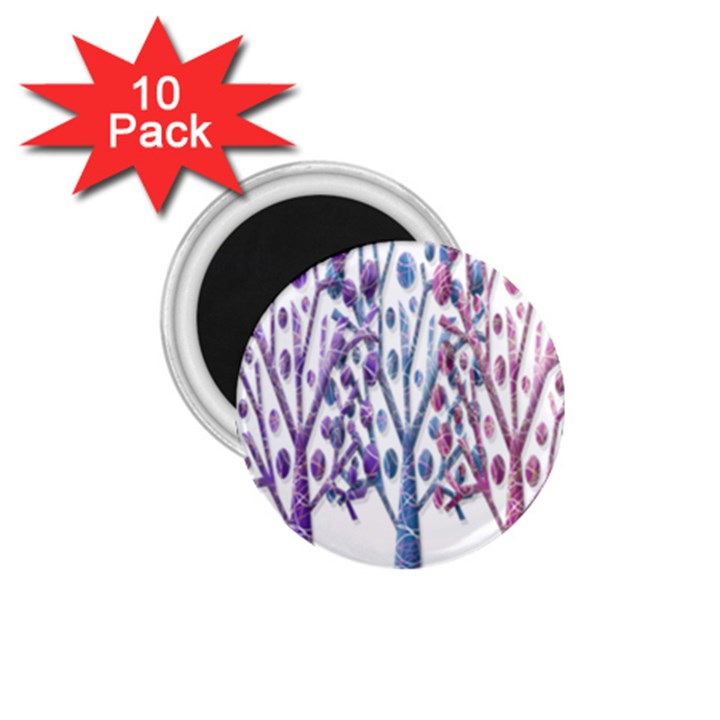 Magical pastel trees 1.75  Magnets (10 pack) 