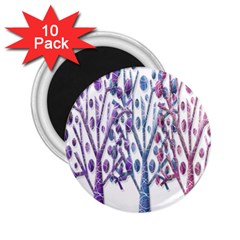 Magical Pastel Trees 2 25  Magnets (10 Pack)  by Valentinaart