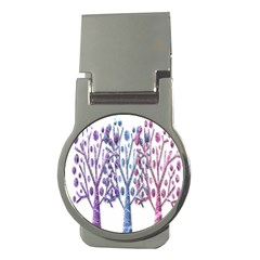 Magical Pastel Trees Money Clips (round)  by Valentinaart