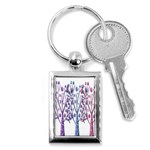 Magical pastel trees Key Chains (Rectangle)  Front