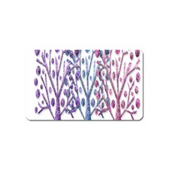 Magical Pastel Trees Magnet (name Card) by Valentinaart