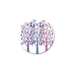 Magical Pastel Trees Golf Ball Marker (4 Pack) by Valentinaart