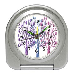 Magical Pastel Trees Travel Alarm Clocks by Valentinaart