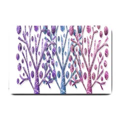 Magical Pastel Trees Small Doormat  by Valentinaart