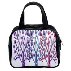 Magical Pastel Trees Classic Handbags (2 Sides) by Valentinaart