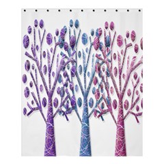 Magical Pastel Trees Shower Curtain 60  X 72  (medium)  by Valentinaart