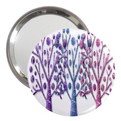 Magical Pastel Trees 3  Handbag Mirrors by Valentinaart