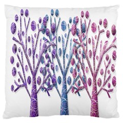 Magical Pastel Trees Standard Flano Cushion Case (one Side) by Valentinaart