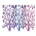 Magical pastel trees Double Sided Flano Blanket (Large)  80 x60  Blanket Front