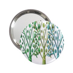 Magical Green Trees 2 25  Handbag Mirrors by Valentinaart