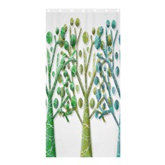 Magical Green Trees Shower Curtain 36  X 72  (stall)  by Valentinaart