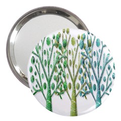 Magical Green Trees 3  Handbag Mirrors by Valentinaart