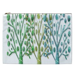 Magical Green Trees Cosmetic Bag (xxl)  by Valentinaart