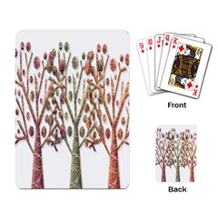 Magical Autumn Trees Playing Card by Valentinaart