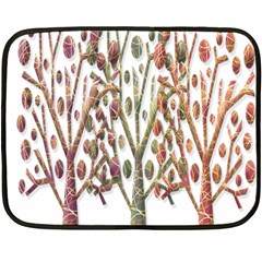 Magical Autumn Trees Fleece Blanket (mini) by Valentinaart