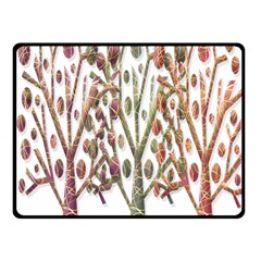 Magical Autumn Trees Fleece Blanket (small) by Valentinaart