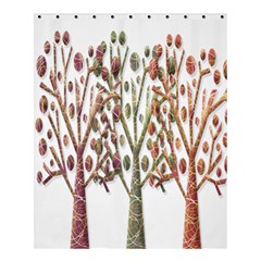 Magical Autumn Trees Shower Curtain 60  X 72  (medium)  by Valentinaart