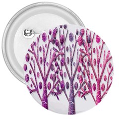 Magical Pink Trees 3  Buttons by Valentinaart