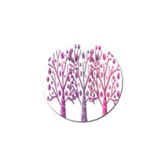 Magical Pink Trees Golf Ball Marker (4 Pack) by Valentinaart