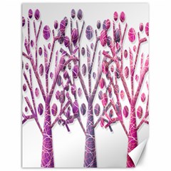 Magical Pink Trees Canvas 12  X 16   by Valentinaart