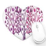 Magical pink trees Heart Mousepads Front